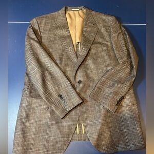 Peter Millar Brown Sport Coat with Textured Wool